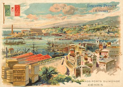 Port of Genoa, Italy by French School